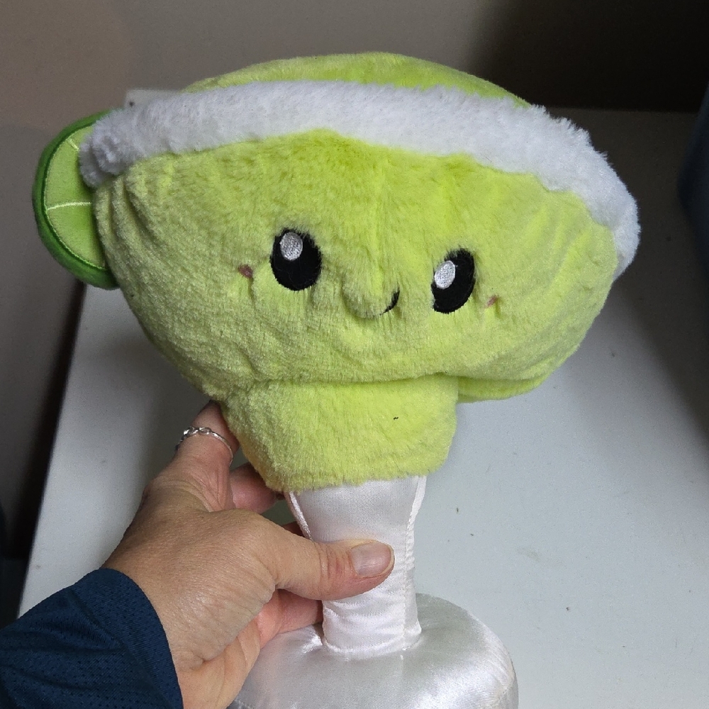 Squishable Boozy Buds Lime Margarita Plush Toy - Lime Green